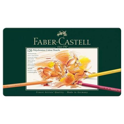 lapis de cor faber castell polychromos com 120 cores 1