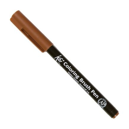 coloring brush pen sakura brown