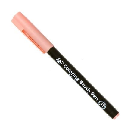 coloring brush pen sakura coral red