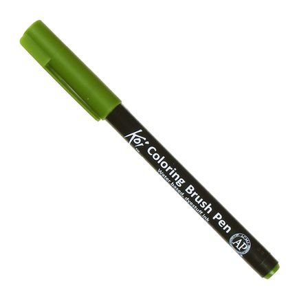 coloring brush pen sakura sap green