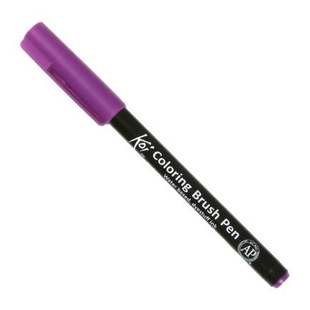 coloring brush pen sakura bordeaux