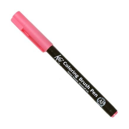 coloring brush pen sakura salmon pink