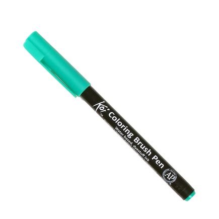 coloring brush pen sakura blue green light