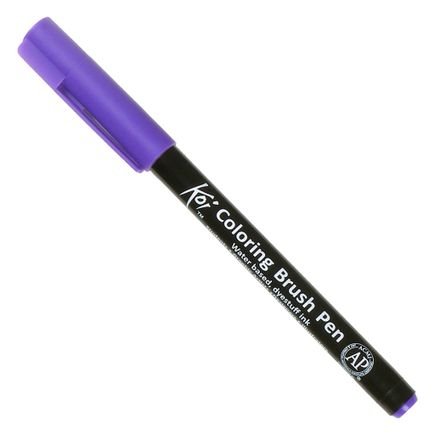 coloring brush pen sakura light purple
