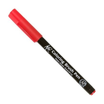 coloring brush pen sakura vermilion