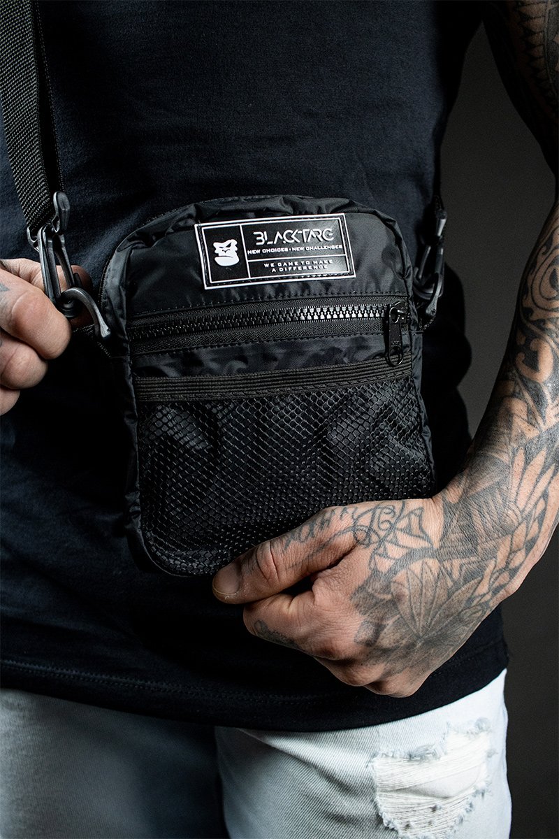 supreme the north face leather shoulder bolsa black