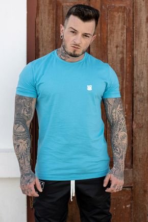 camiseta azul bear hx masculina 1