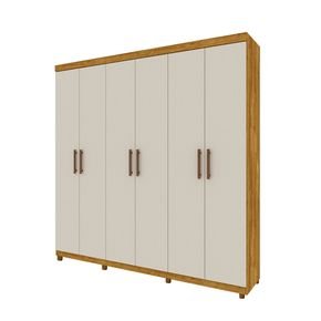 ipe off fi guarda roupa tcil moveis olimpo com pes 6 portas e 3 gavetas