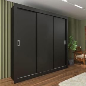 preto fi guarda roupa tcil moveis malibu 3 portas e 4 gavetas
