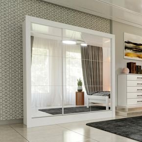 branco fa guarda roupa tcil moveis malibu 3 portas espelhadas e 4 gavetas