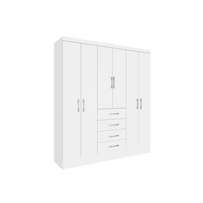 branco fi guarda roupa tcil moveis arizona 6 portas e 4 gavetas
