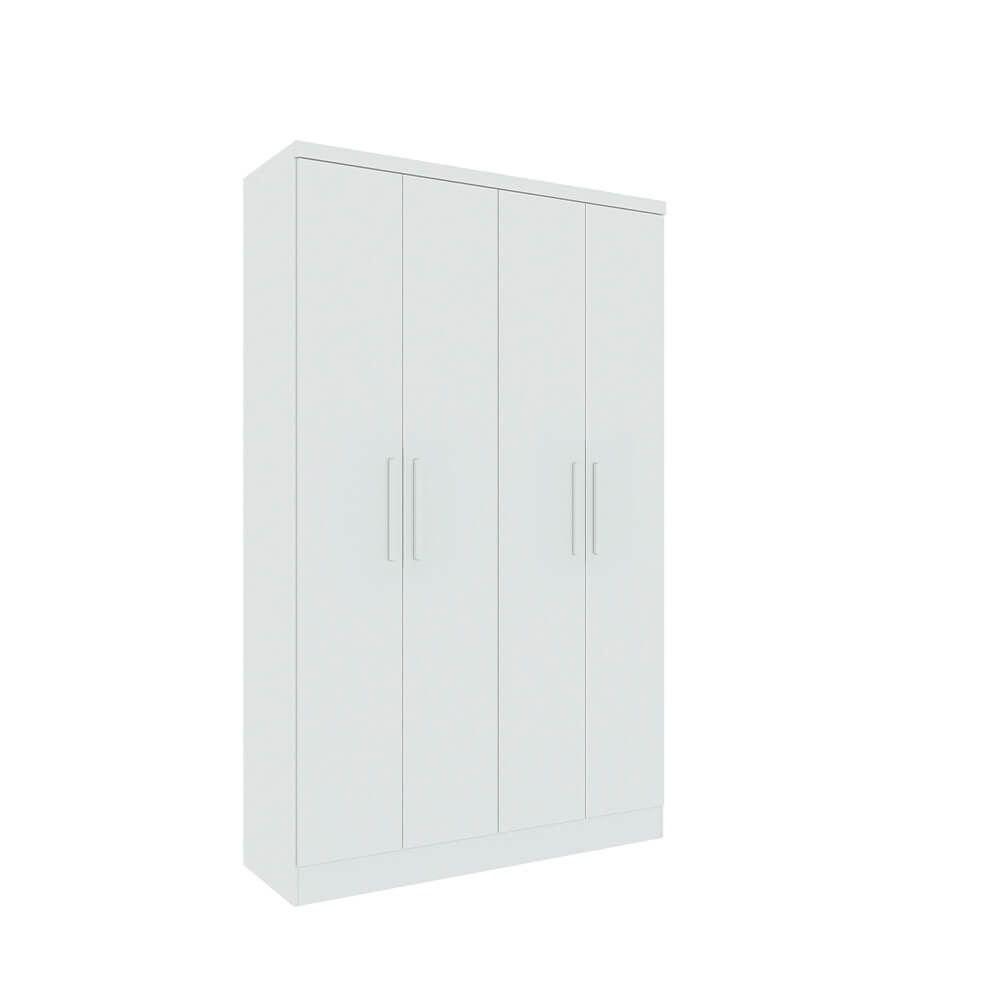 branco fi guarda roupa tcil moveis amsterdam 4 portas 2 gavetas