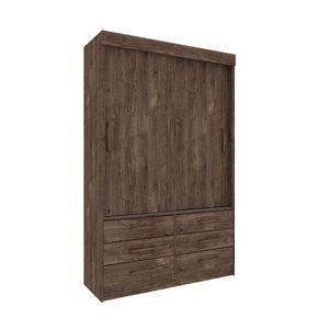 cumaru fi guarda roupa tcil moveis chicago 2 portas de correr e 6 gavetas