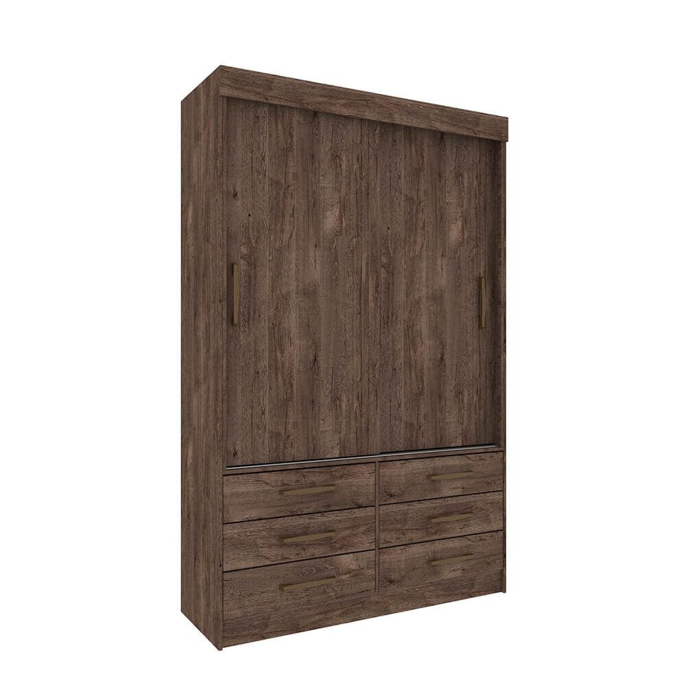 cumaru fi guarda roupa tcil moveis chicago 2 portas de correr e 6 gavetas