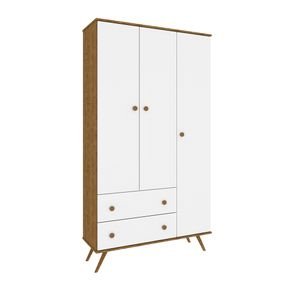 imbuia neve fi guarda roupa tcil moveis twister 3 portas 2 gavetas