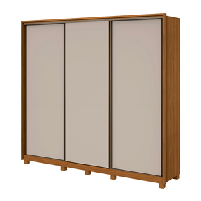 rovere off fi guarda roupa lopas spazio com pes 3 portas de correr e 6 gavetas