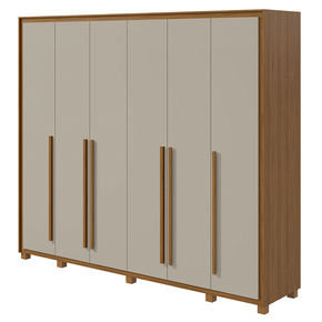 rovere off fi guarda roupa lopas reali new com pes 6 portas e 6 gavetas