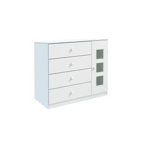 branco fi comoda tcil ternura 4 gavetas com sapateira