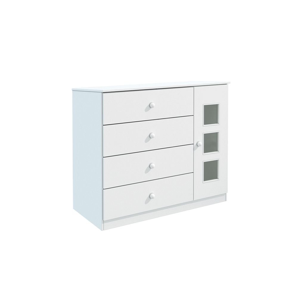 branco fi comoda tcil ternura 4 gavetas com sapateira
