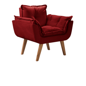 bordo 209 poltrona opala tecido suede pes palito imbuia