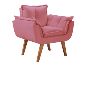 rosa 211 poltrona opala tecido suede pes palito imbuia