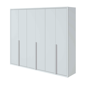 branco fi guarda roupa lopas unique 6 portas e 5 gavetas
