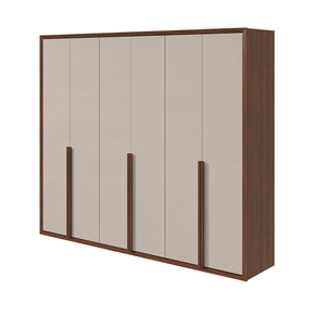 imbuia off fi guarda roupa lopas unique 6 portas e 5 gavetas