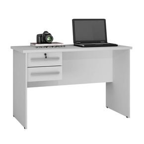 branco fi escrivaninha mesa para computador valdemoveis byte com 2 gavetas