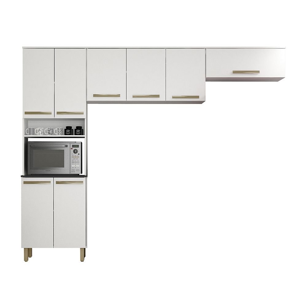 br fi cozinha modulada valdemoveis alpes 3 pecas com 8 portas