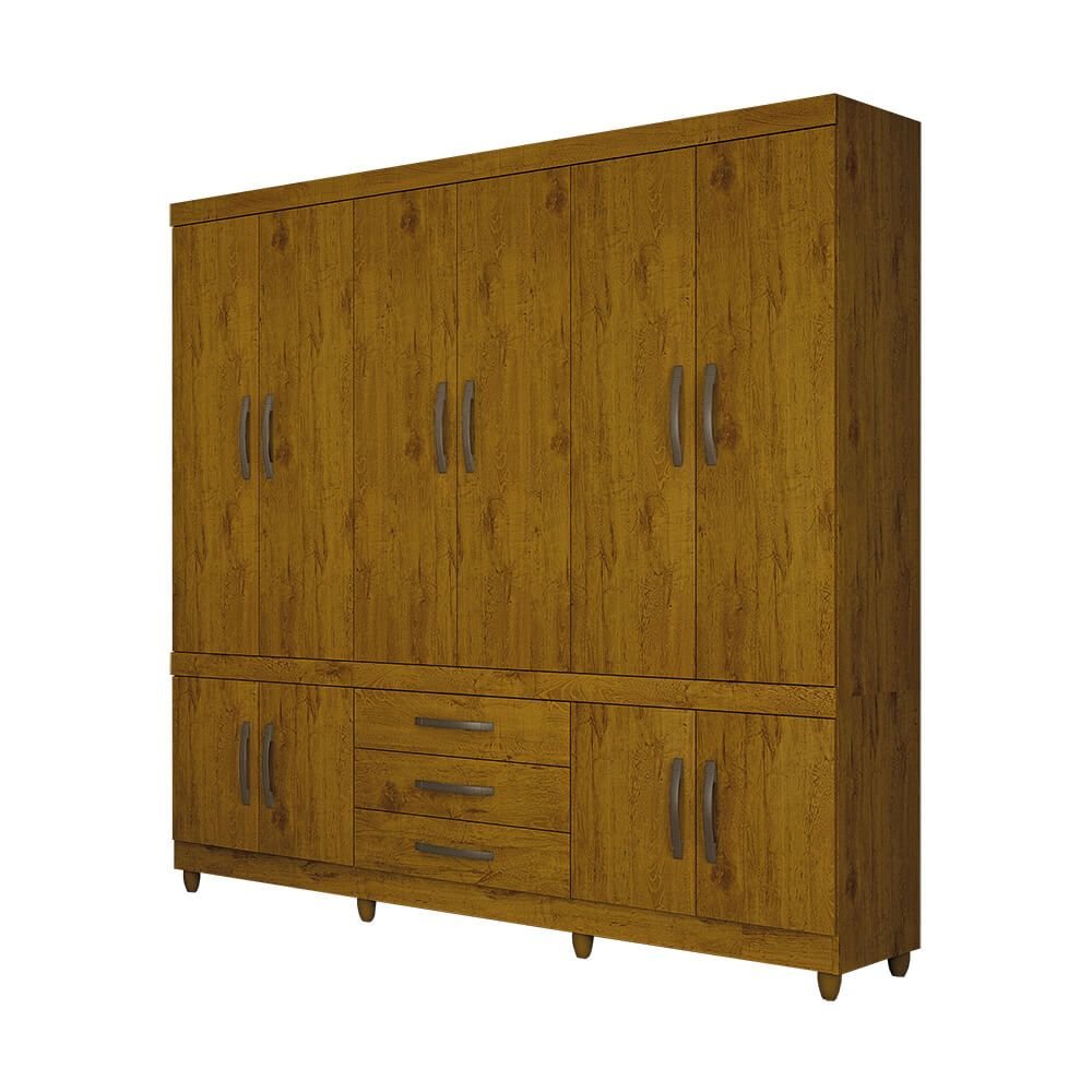 cedro fi guarda roupa salleto parma 10 portas e 3 gavetas