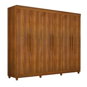 nogal fi guarda roupa salleto cuiaba com pes 6 portas 4 gavetas