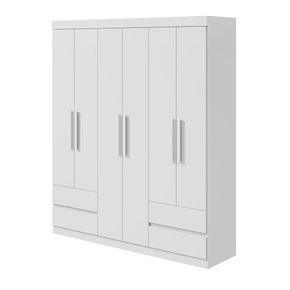 brancoo fi guarda roupa lopas zeus 6 portas e 4 gavetas