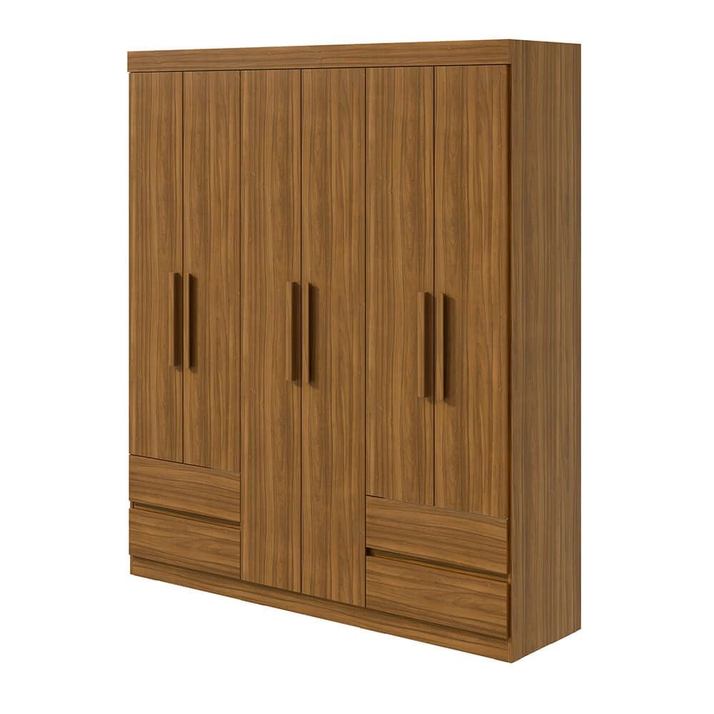 rovere fi guarda roupa lopas zeus 6 portas e 4 gavetas