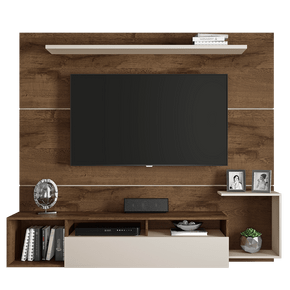 fi painel jcm frevo para tv 65 polegadas com 01 porta bascula cacau off