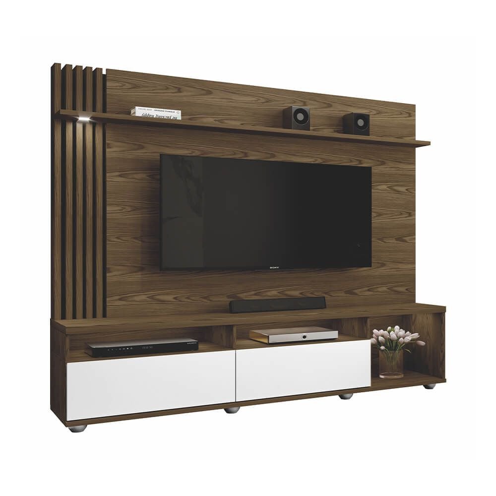 canion off fi estante home mavaular catedral com led para tv ate 65 polegadas