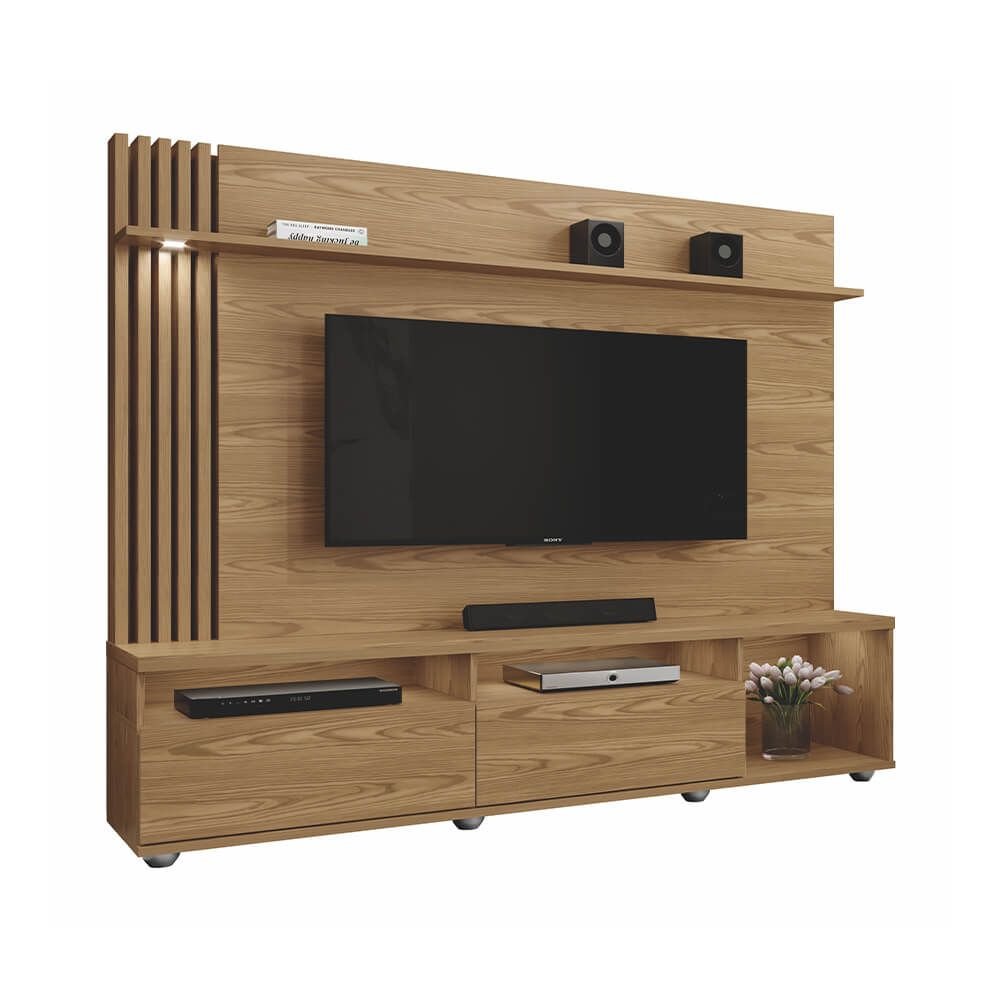 damasco fi estante home mavaular catedral com led para tv ate 65 polegadas