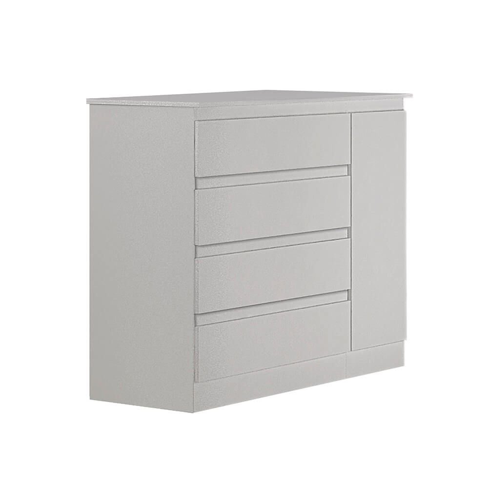 neve fi comoda valverde ref 045 com sapateira 1 porta e 4 gavetas