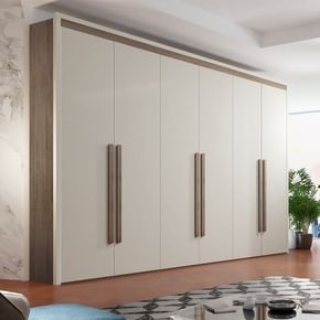 imbuia fa 1 guarda roupa rufato parma 6 portas e 6 gavetas