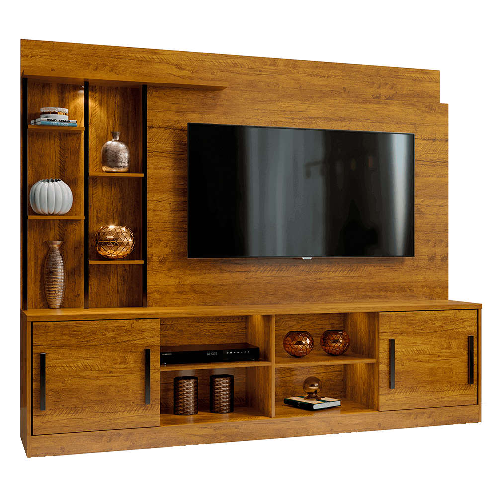 mel fi estante home mavaular premium com led para tv ate 60 polegadas