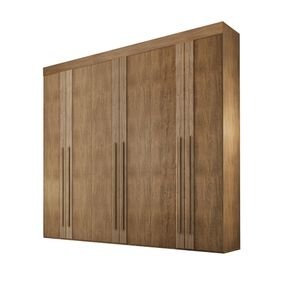 imbuia fi guarda roupa rufato lucca 6 portas e 6 gavetas