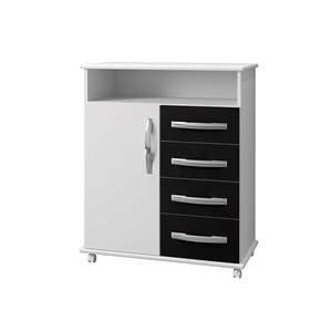 branco preto fi balcao para cozinha arte moveis vitoria 1 porta 4 gavetas