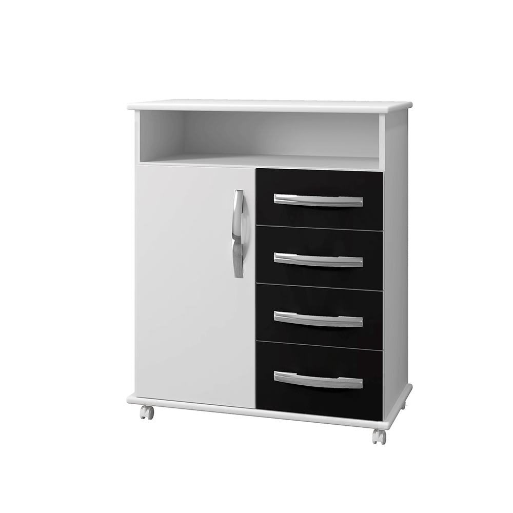 branco preto fi balcao para cozinha arte moveis vitoria 1 porta 4 gavetas