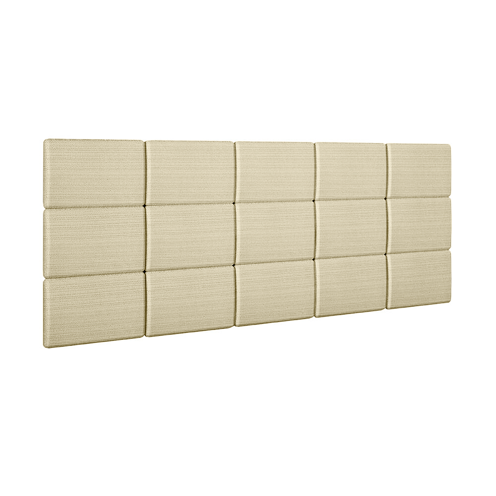 courino milao areia cabeceira box estofada valverde ref 188 casal com 15 paineis