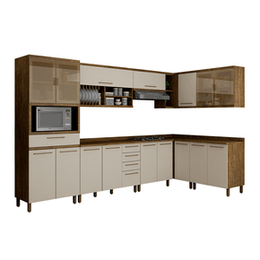ipe off fi cozinha modulada valdemoveis tarantela smart 8 pecas com 16 portas 5 gavetas