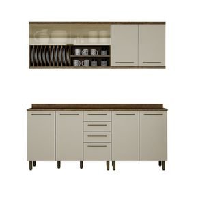 ipe off fi cozinha modulada valdemoveis tarantela 4 pecas com 7 portas 4 gavetas