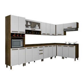 ipe branco fi cozinha modulada valdemoveis perola canto 8 pecas com 19 portas 3 gavetas
