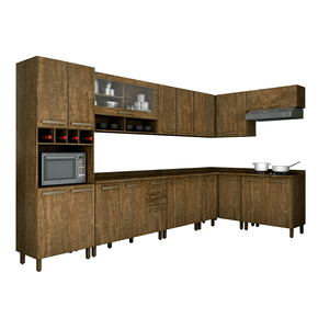 ipe fi cozinha modulada valdemoveis perola canto 8 pecas com 19 portas 3 gavetas
