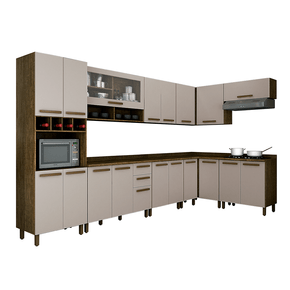 ipe off fi cozinha modulada valdemoveis perola canto 8 pecas com 19 portas 3 gavetas