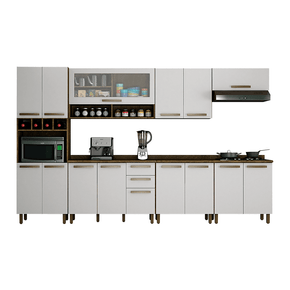 ipe branco fi cozinha modulada valdemoveis perola 7 pecas com 14 portas 3 gavetas
