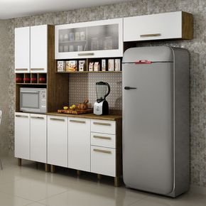 ipe branco fa cozinha modulada valdemoveis perola 4 pecas com 8 portas 3 gavetas